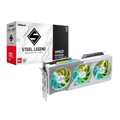 ASRock Radeon RX 9060 XT Steel Legend 16GB Graphics Card