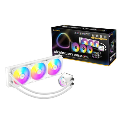 Antec Skeleton 360 ARGB AIO Liquid CPU Cooler - White