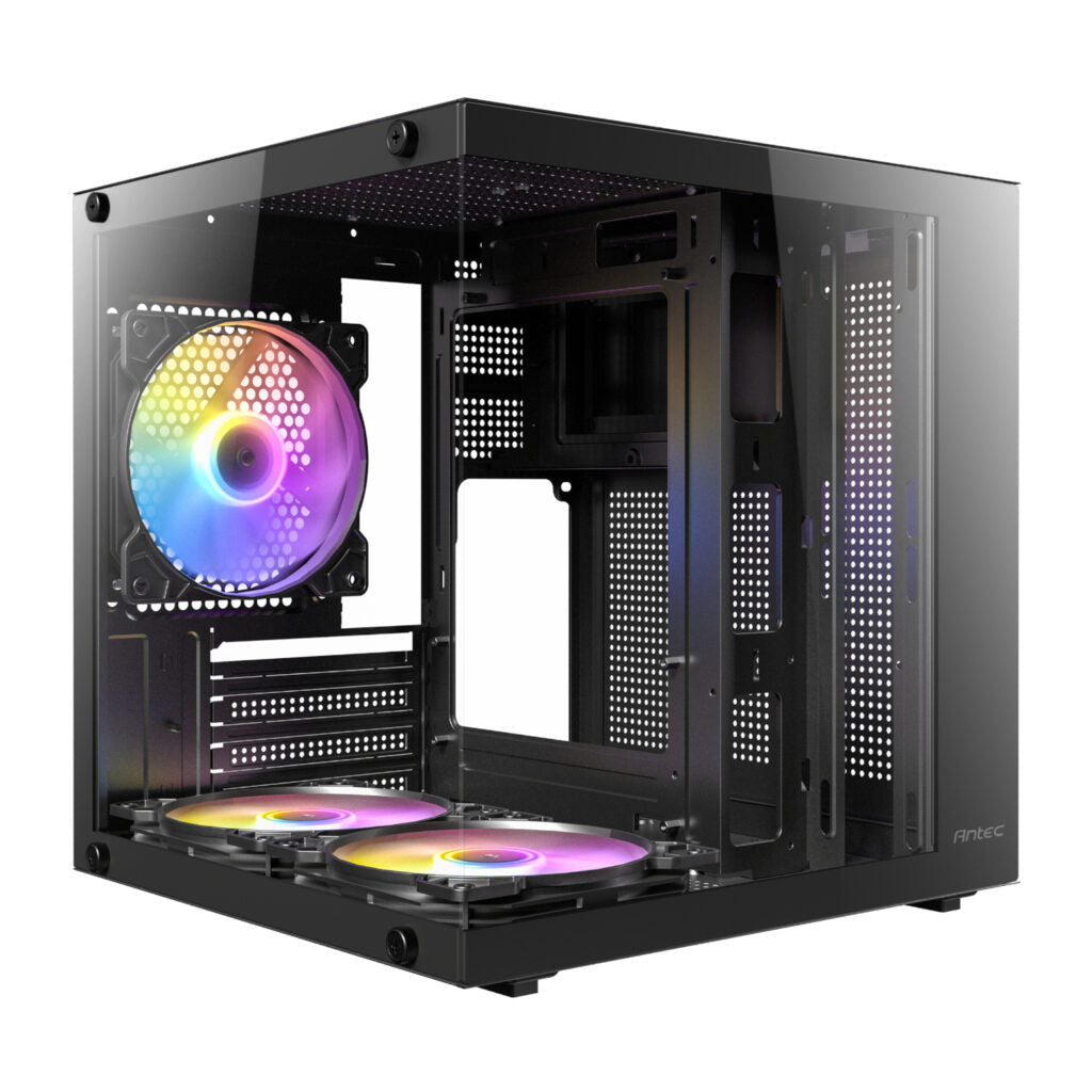 Antec VCX10M RGB Micro-ATX / ITX ARGB Mini-Tower Gaming Chassis - Black